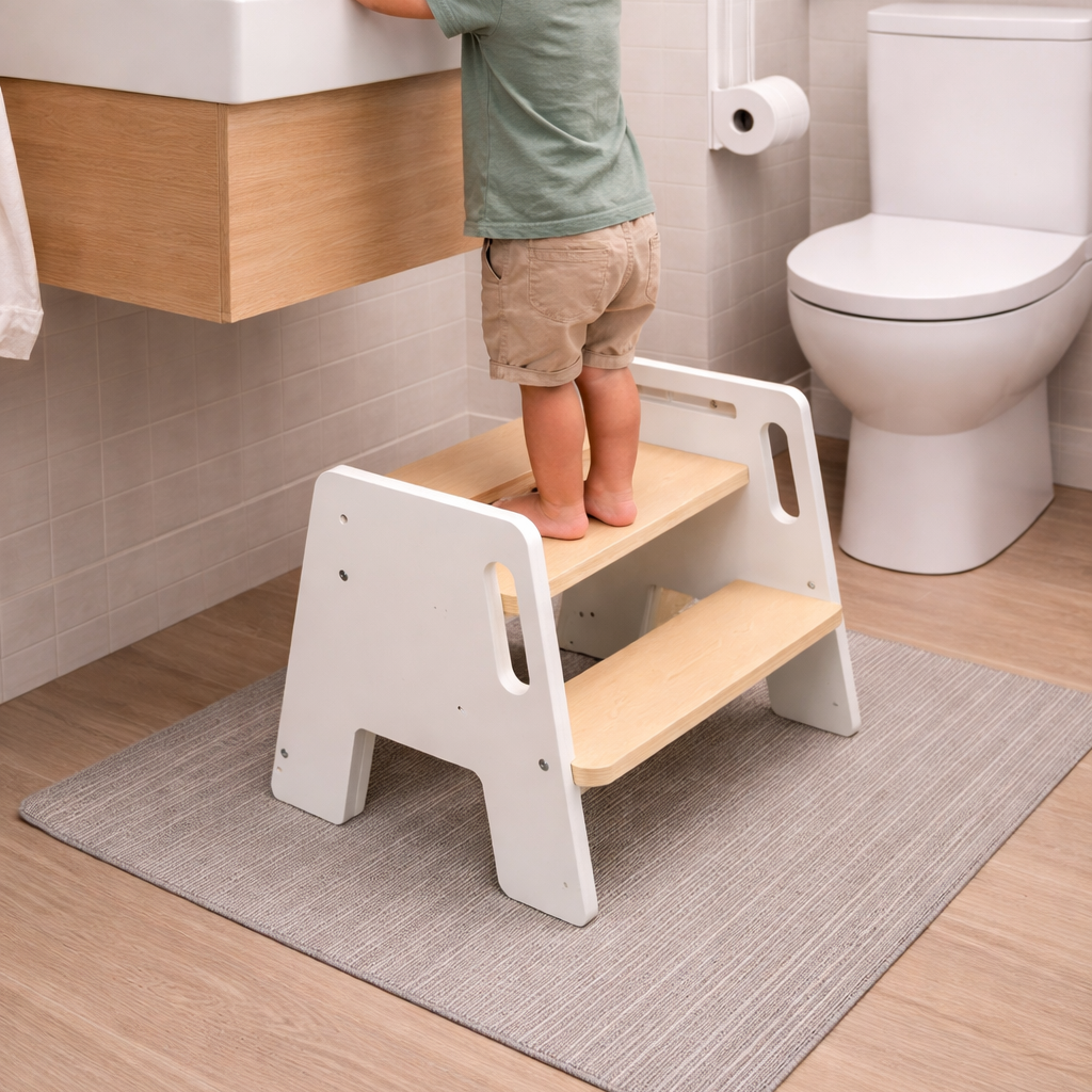 שרפרף ילדים מעץ מלא